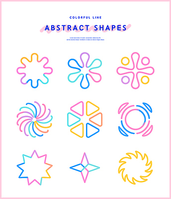 모양 디자인 예술 선 컬러 백그라운드 패턴 곡선 일러스트 추상 형상 그래픽 원형 모던 색감 창의성 국내일러스트 AI파일 도형 무늬 파일형식 벡터