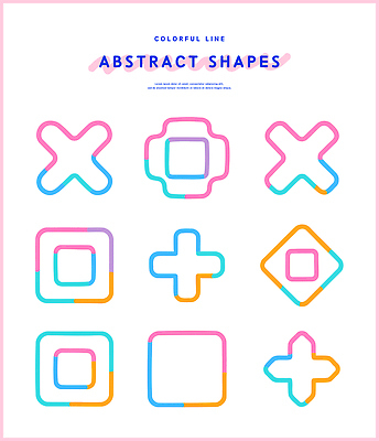 모양 디자인 예술 선 컬러 패턴 일러스트 추상 그래픽 배열 모던 창의성 국내일러스트 AI파일 무늬 파일형식 벡터