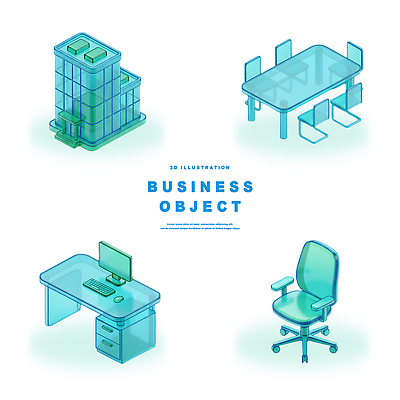 가구 생활용품 비즈니스 전자제품 3D 작업 디지털합성 파일형식 사무실 투명 디자인 모던 책상 의자 탁자 컴퓨터 업무 장식 편집3D PSD 편집이미지