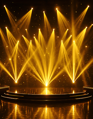 JPG 편집이미지 디자인 예술 음악 패턴 조명 빛 세트 반사 공연 무대 센터 분위기 시작 이미지편집 AI컴퓨터그래픽 AI콘텐츠 컨셉 무늬 문화예술 이벤트 파일형식