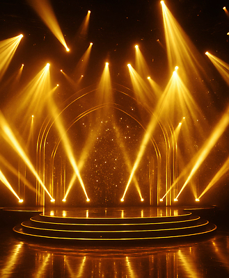 JPG 편집이미지 예술 조명 빛 공연 무대 화려 준비 스포트라이트 창의력 이미지편집 AI컴퓨터그래픽 AI콘텐츠 컨셉 이벤트 파일형식