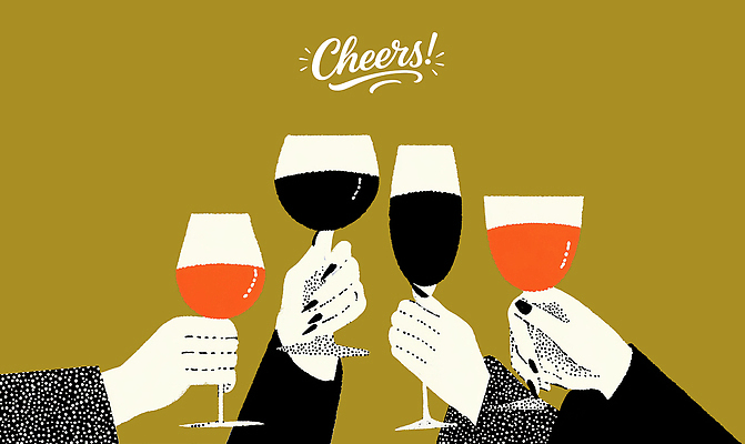 PSD 손 기념일 행복 감정 음료 컬러 일러스트 잔 대화 여러명 친구 파티 와인 주스 모임 축하 즐거움 건배 사교 순간 국내일러스트 식기 다수 컨셉 관계 주류 말하기 사람 이벤트 신체부위 파일형식