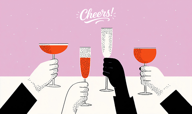 PSD 손 기념일 음료 분홍색 일러스트 잔 여러명 파티 축제 모임 축하 칵테일 샴페인 즐거움 건배 칵테일잔 소통 순간 연회 국내일러스트 식기 감정 컬러 다수 컨셉 술잔 주류 사람 이벤트 신체부위 잔치 파일형식