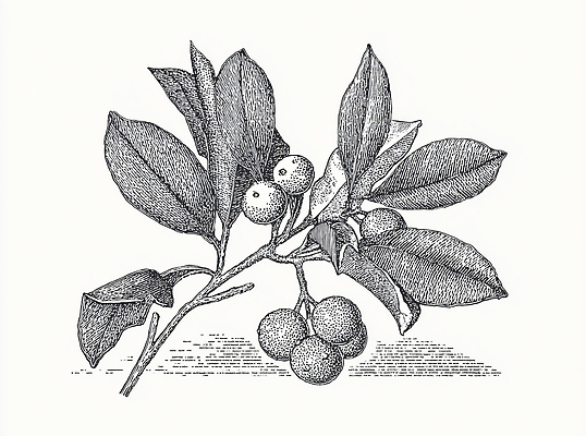 JPG 나무 식물 열매 예술 잎 일러스트 재료 자연 생명 가지 색칠 몽골 드로잉 겨우살이 구도 국내일러스트 아시아 채소 미술 생태계 파일형식