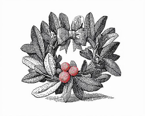 JPG 식물 전통 기념일 잎 크리스마스 겨울 일러스트 자연 기념 장식 축제 화환 그림 환영 겨우살이 뷰티풀 국내일러스트 계절 꽃 이벤트 생태계 파일형식