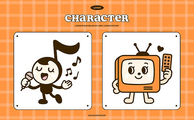 캐릭터 감정 음악 음향기기 컨셉 문화예술 전자제품 파일형식 벡터 노래 마이크 텔레비전 귀여움 리모컨 즐거움 디자인 그림 스크린 표현 컬러 표정 사랑 AI파일 일러스트 일러캐릭터