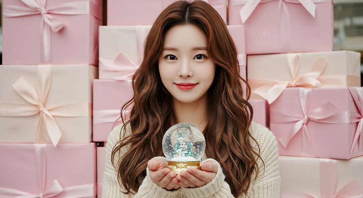 디자인 계절 기념일 감정 컬러 컨셉 표정 선물 사람 상자 감각 CG 파일형식 여자 선물상자 분홍색 미소 편안함 크리스마스 즐거움 순간 겨울 패션 인테리어 오브젝트 행복 귀여움 편집이미지 편집실사 JPG 의료성형뷰티