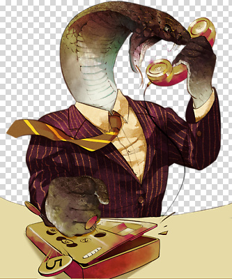 옷 컨셉 파충류 말하기 파일형식 코브라 전화기 정장 동물 상징 신비 흥미 대화 비즈니스 예술 창의성 캐릭터 편집이미지 PNG