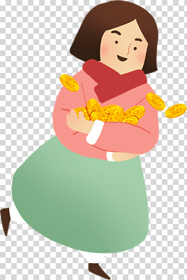 기념일 감정 돈 사람 파일형식 어린이 동전 수집 즐거움 모션 표정 옷 주머니 행복 장면 크리스마스 편집이미지 PNG