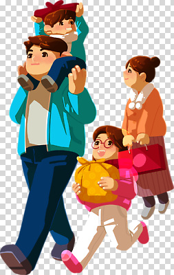 편집이미지 가방 과일 가족 엄마 쇼핑 부모 아빠 즐거움 어깨 주말 PNG 잡화 감정 관계 신체부위 파일형식