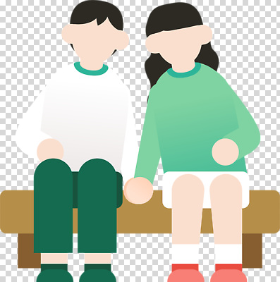 공공시설 감정 컨셉 의자 관계 모션 사람 친구 파일형식 공원 벤치 두명 손잡기 청소년 휴식 시간 함께함 소통 청춘 사랑 우정 편집이미지 PNG