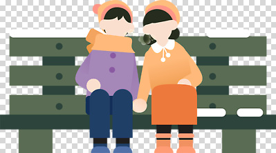 계절 공공시설 감정 컨셉 의자 관계 안기 모션 사람 파일형식 두명 겨울 공원 벤치 손잡기 사랑 캐릭터 행복 포옹 소통 커플 편집이미지 PNG