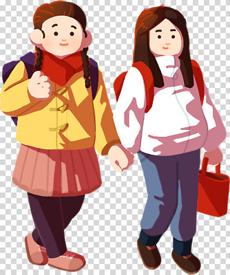 편집이미지 학생 옷 어린이 가방 학교 모션 날씨 친구 걷기 등교 PNG 친목 밝은색 잡화 교육 관계 사람 등하교 파일형식