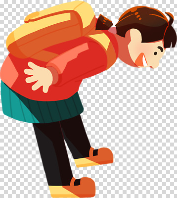 편집이미지 캐릭터 학생 옷 교육 행복 어린이 컬러 학교 책가방 귀여움 표현 인사 즐거움 PNG 감정 컨셉 가방 사람 예절 파일형식