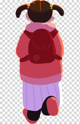 편집이미지 옷 길 어린이 가방 학교 모션 소녀 일상 뒷모습 치마 희망 등교 후드티셔츠 PNG 색감 잡화 여자 교육 감정 뷰포인트 티셔츠 하의 사람 라이프 등하교 파일형식