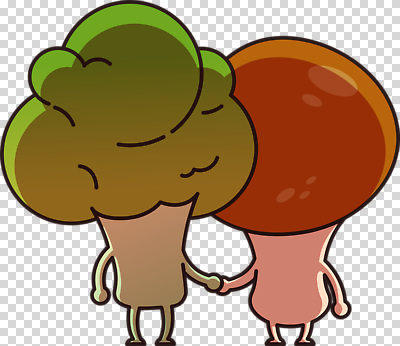 감정 컬러 컨셉 채소 모션 표정 친구 파일형식 브로콜리 버섯 캐릭터 손잡기 행복 우정 사랑 웃음 귀여움 식물 동물 초록색 편집이미지 PNG