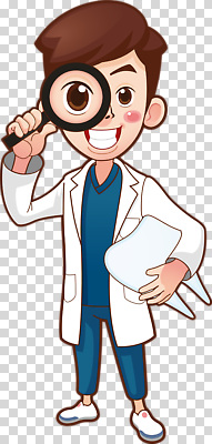 편집이미지 직업 캐릭터 옷 어린이 의학 건강 병원 웃음 소년 기쁨 진료 의사 도구 확대경 PNG 남자 감정 표정 사람 의료진 파일형식