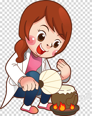 여자 교육 감정 어린이 과학 컨셉 불 실험 사람 파일형식 소녀 즐거움 집중 연통 믹싱 불꽃 모션 실험실 과학교육 편집이미지 PNG
