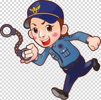 편집이미지 캐릭터 손 남자 포즈 유니폼 모션 표정 달리기 에너지 경찰 수갑 즐거움 PNG 직업 옷 감정 사람 신체부위 파일형식