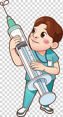 편집이미지 어린이 의학 의료기기 건강 병원 주사기 웃음 치료 장난감 간호사 의사 아기 PNG 소독 표정 사람 의료진 파일형식