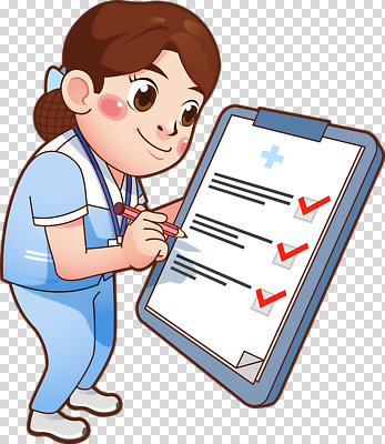 편집이미지 의학 모션 생명 건강 병원 관리 안전 치료 환자 간호사 의사 정보 기록 검사_조사 PNG 체크리스트 의료진 파일형식