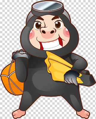 편집이미지 캐릭터 옷 공 농구 표정 미소 도구 유머 판다 즐거움 PNG 감정 곰 구기 파일형식