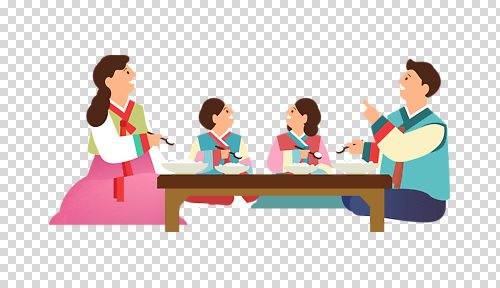 편집이미지 전통 명절 남자 문화 음식 가족 탁자 한국 대화 식사 모임 저녁 한복 즐거움 PNG 한국전통 기념일 감정 아시아 가구 관계 말하기 사람 야간 전통의상 파일형식