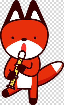 계절 감정 음악 컨셉 포유류 문화예술 관악기 파일형식 여우 캐릭터 플루트 악기 연주 겨울 귀여움 즐거움 동물 컬러 예술 창의성 편집이미지 PNG