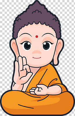 손 교육 감정 컬러 컨셉 불교 표정 신체부위 파일형식 부처 미소 가르침 손가락 주황색 가사 평화 따뜻함 행복 귀여움 그림 편집이미지 PNG