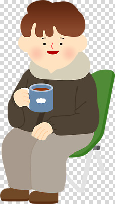 감정 컬러 가구 컨셉 잔 표정 사람 라이프 감각 파일형식 남자 의자 찻잔 미소 따뜻함 편안함 초록색 파란색 일상 즐거움 음료 생활 시간 휴식 편집이미지 PNG