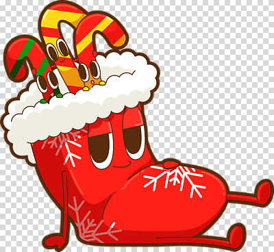 계절 기념일 감정 컨셉 디저트 파일형식 크리스마스 양말 사탕 막대기 장식 캐릭터 귀여움 겨울 휴식 컬러 축제 장면 연말 즐거움 편집이미지 PNG