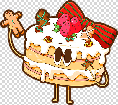 기념일 음식 컨셉 과일 디저트 파일형식 케이크 크리스마스 생일 장식 딸기 쿠키 귀여움 축하 과자 맛있는 감정 색칠 디자인 편집이미지 PNG