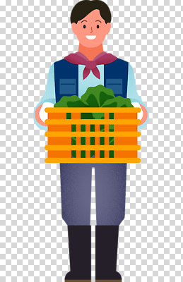 직업 산업 농업 생태계 파일형식 농부 채소 바구니 농장 수확 자연 식물 일손 환경 농작물 건강 편집이미지 PNG