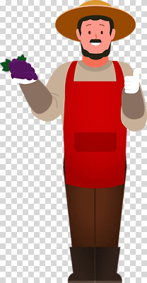 직업 산업 컨셉 농업 과일 모션 표정 시골 파일형식 농부 포도 수확 미소 최고 축하 농사 농작물 손짓 농촌 전통 편집이미지 PNG