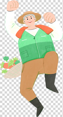 직업 옷 감정 산업 컬러 농업 문화예술 태양 파일형식 농부 채소 수확 농장 기쁨 햇빛 바구니 신선 작업복 춤 과일 파란색 정원 편집이미지 PNG