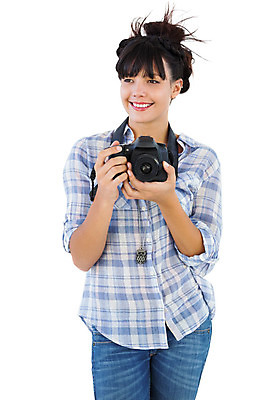 포토 JPG 해외이미지 백인 여자 한명 서기 들기 상반신 20대 성인 취미 앞모습 사진촬영 흰배경 성인여자한명만 해외202004 해외포토 서양인 1 뷰포인트 백그라운드 모션 사람 청년 촬영 흰색 여자한명만 성인여자만 파일형식