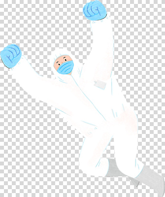 옷 감정 컨셉 문화예술 방역 파일형식 방역복 마스크 기쁨 춤 모션 사람 건강 안전 바이러스 의학 감염 보호 실험 작업 편집이미지 PNG