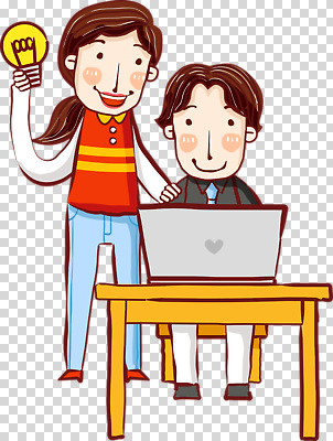 감정 가구 다수 컨셉 비즈니스 관계 말하기 사람 전자제품 파일형식 사무실 작업 협력 아이디어 전구 긍정적 책상 여러명 컴퓨터 대화 동료 창의력 모션 솔루션 편집이미지 PNG