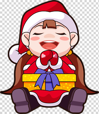 기념일 감정 컨셉 크리스마스 표정 사람 이벤트 공휴일 파일형식 산타클로스 캐릭터 선물 행복 웃음 어린이 귀여움 축제 연휴 파티 기쁨 편집이미지 PNG