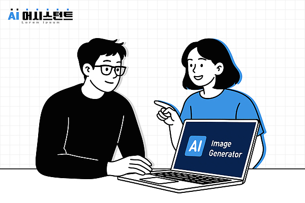 디자인 일러스트 협력 아이디어 기술 대화 그래픽 컴퓨터 디지털 과학기술 작업 발전 분석 소통 창의성 창작 AI_인공지능 국내일러스트 AI파일 컨셉 말하기 전자제품 파일형식 벡터