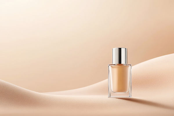 JPG 편집이미지 백그라운드 유리병 화장 뷰티 화장품 커버 붓 상품 매끈함 피부 스킨케어 베이지색 뷰티풀 세련 편집실사 컬러 병_용기 신체부위 감각 CG 파일형식