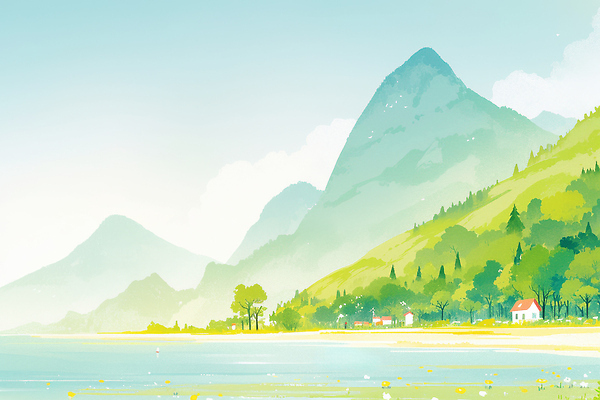 JPG 나무 바다 여행 일러스트 자연 하늘 산 거리 주택 풍경 해변 초록색 여름 평화 마을 일몰 들꽃 조용 색감 수평선 국내일러스트 식물 계절 꽃 컬러 컨셉 건물 노을 생태계 파일형식