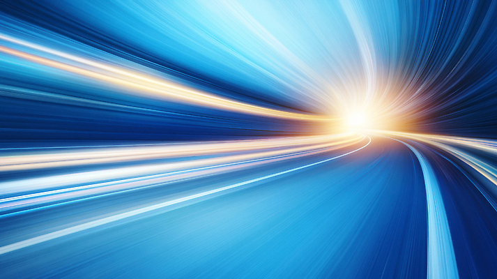 JPG 편집이미지 도로 길 자동차 풍경 파란색 빛 흐름 에너지 시원함 속도 역동적 장면 스포트라이트 이미지편집 AI컴퓨터그래픽 AI콘텐츠 육상교통 컬러 컨셉 교통시설 파일형식