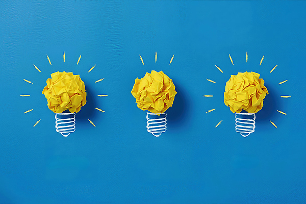 JPG 편집이미지 디자인 종이 컬러 백그라운드 전구 아이디어 노란색 표현 오브젝트 그림 발상 창의력 이미지편집 컨셉 파일형식