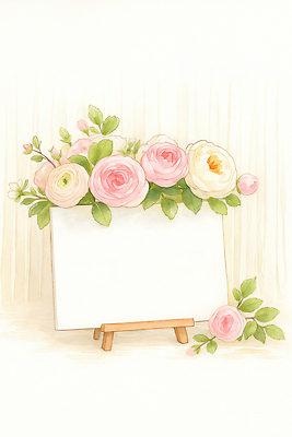 식물 계절 꽃 컬러 가구 컨셉 감각 생태계 파일형식 장식 탁자 분홍색 흰색 백그라운드 자연 화환 부드러움 뷰티풀 봄 잎 로맨틱 정원 화분 국내일러스트 일러스트 JPG