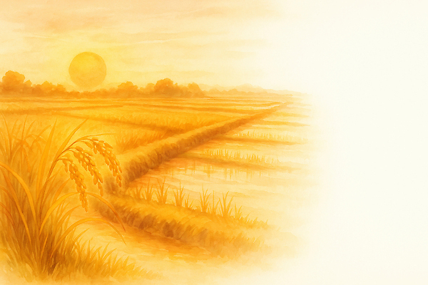 감정 컨셉 농업 곡류 노을 일몰 시골 야간 생태계 파일형식 벼 밭 저녁 풍경 자연 농촌 평화 수확 농작물 뷰티풀 황혼 하늘 초원 농사 여유 색감 국내일러스트 일러스트 JPG