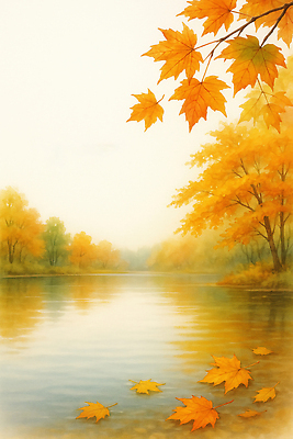 주간 식물 계절 감정 뷰포인트 컬러 컨셉 잎 날씨 생태계 파일형식 호수 나뭇잎 노란색 주황색 풍경 자연 평화 물결 아침 안개 반사 나무 근접촬영 뷰티풀 고요 사계절 생명 빛 여유 국내일러스트 일러스트 JPG 단풍 가을