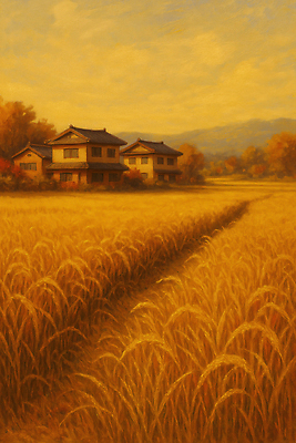 계절 산업 컨셉 잎 농업 건물 태양 농장 시골 야간 생태계 파일형식 농가 논 풍경 평화 자연 주택 햇빛 농촌 산 하늘 저녁 감성 풍요 초원 국내일러스트 일러스트 JPG 단풍 가을