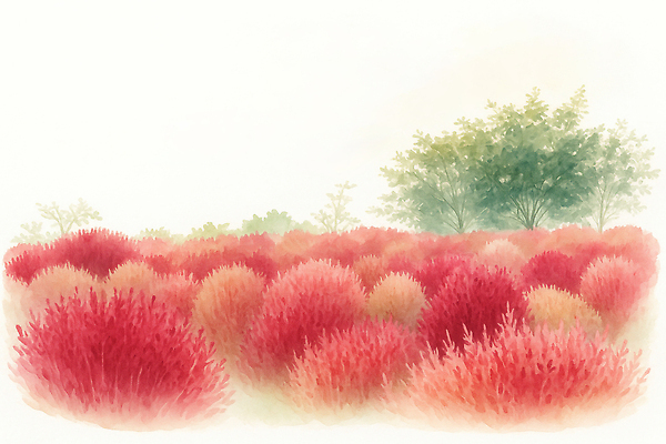 JPG 나무 식물 계절 꽃 여유 컬러 일러스트 자연 하늘 풍경 햇빛 평화 정원 고요 감상 산책로 가을 조화 뷰티풀 국내일러스트 AI일러스트 AI콘텐츠 감정 길 컨셉 태양 생태계 파일형식