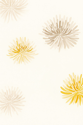 JPG 식물 디자인 꽃 컬러 백그라운드 패턴 일러스트 자연 따뜻함 장식 여름 노란색 고요 봄 그림 심플 부드러움 조화 베이지색 뷰티풀 국내일러스트 AI일러스트 AI콘텐츠 계절 무늬 감각 생태계 파일형식